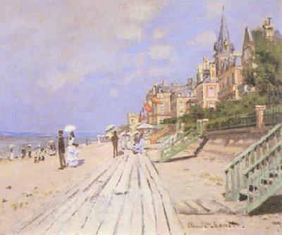 Claude Monet Beach at Trouville Spain oil painting art